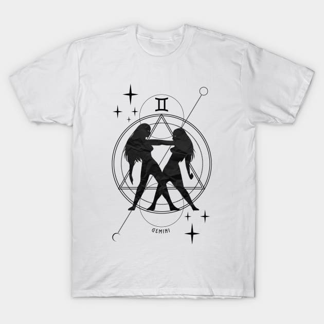 Zodiac, Gemini, Astrology, Star sign, Stars T-Shirt by Strohalm